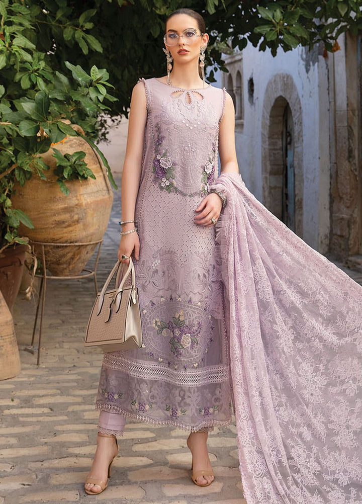 Maria B Embroidered  Suits Unstitched 3 Piece MB24LL 11B - Luxury Lawn Collection