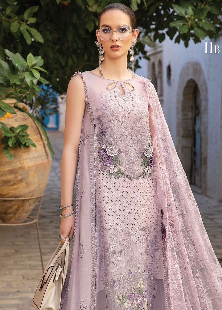 Maria B Embroidered  Suits Unstitched 3 Piece MB24LL 11B - Luxury Lawn Collection