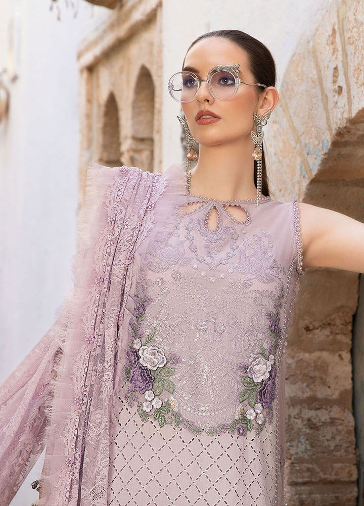 Maria B Embroidered  Suits Unstitched 3 Piece MB24LL 11B - Luxury Lawn Collection