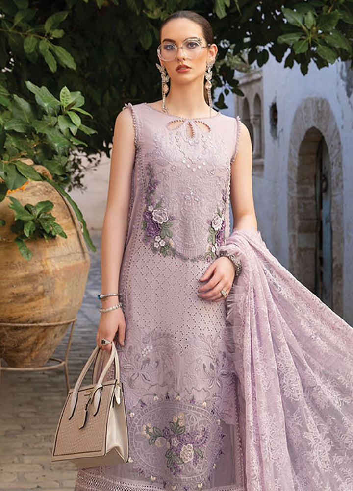Maria B Embroidered  Suits Unstitched 3 Piece MB24LL 11B - Luxury Lawn Collection