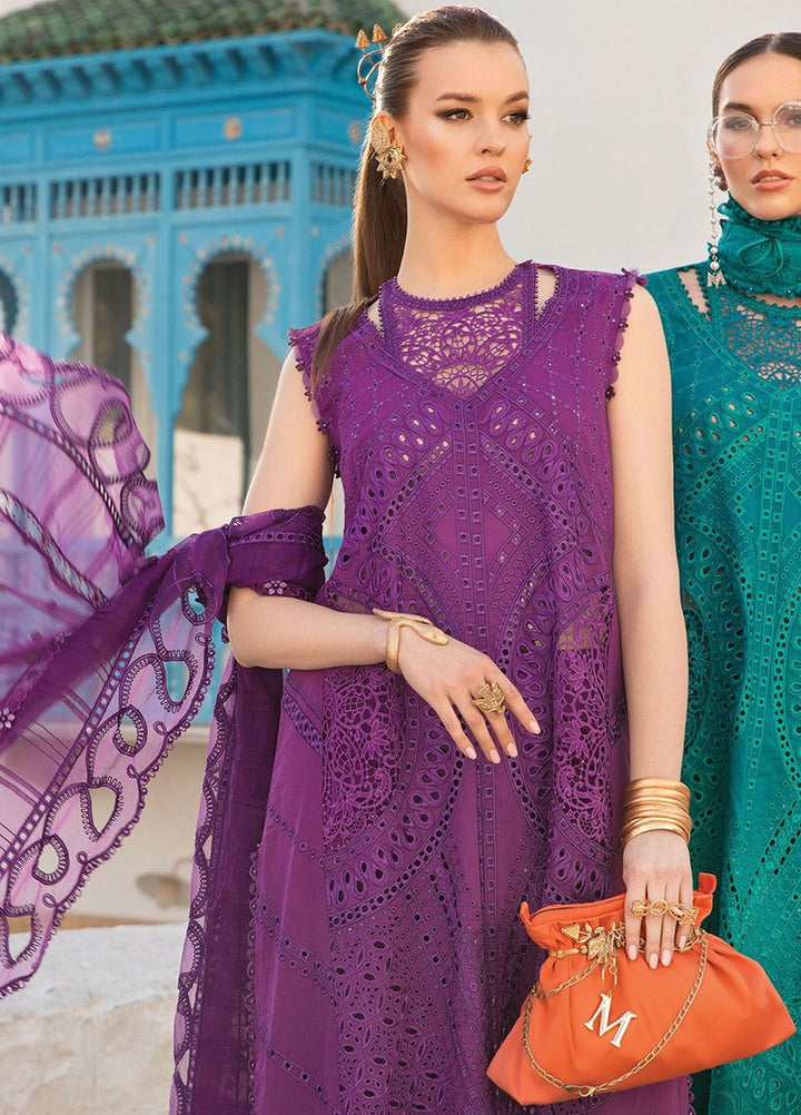 Maria B Embroidered  Suits Unstitched 3 Piece MB24LL 2B - Luxury Lawn Collection