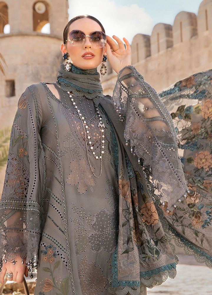 Maria B Embroidered  Suits Unstitched 3 Piece MB24LL 7B - Luxury Lawn Collection
