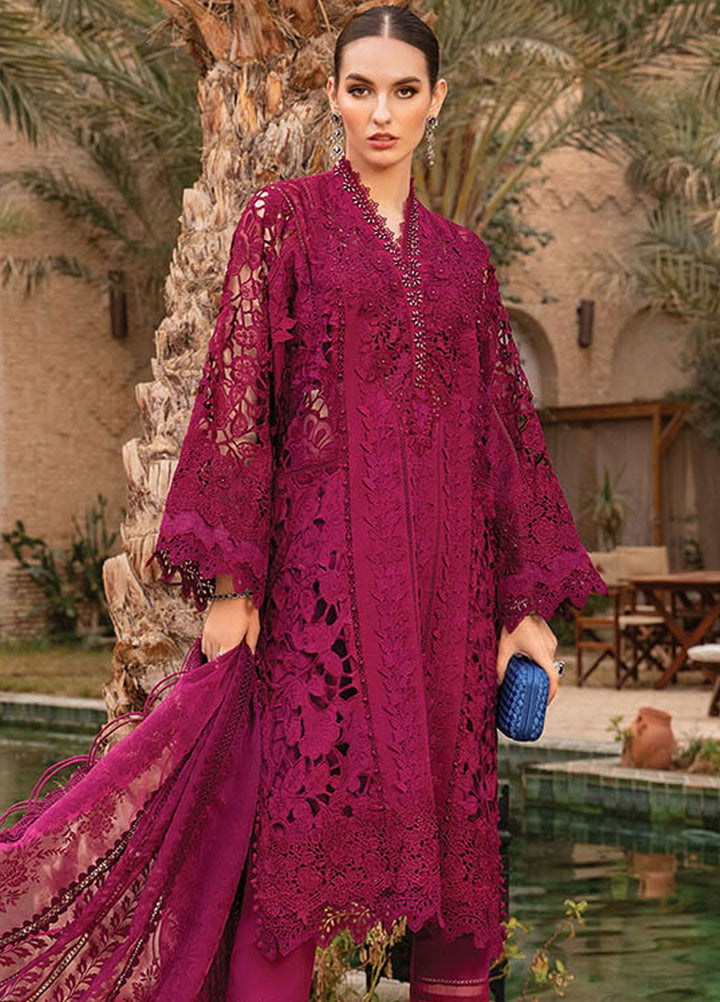 Maria B Embroidered  Suits Unstitched 3 Piece MB24LL 9B - Luxury Lawn Collection