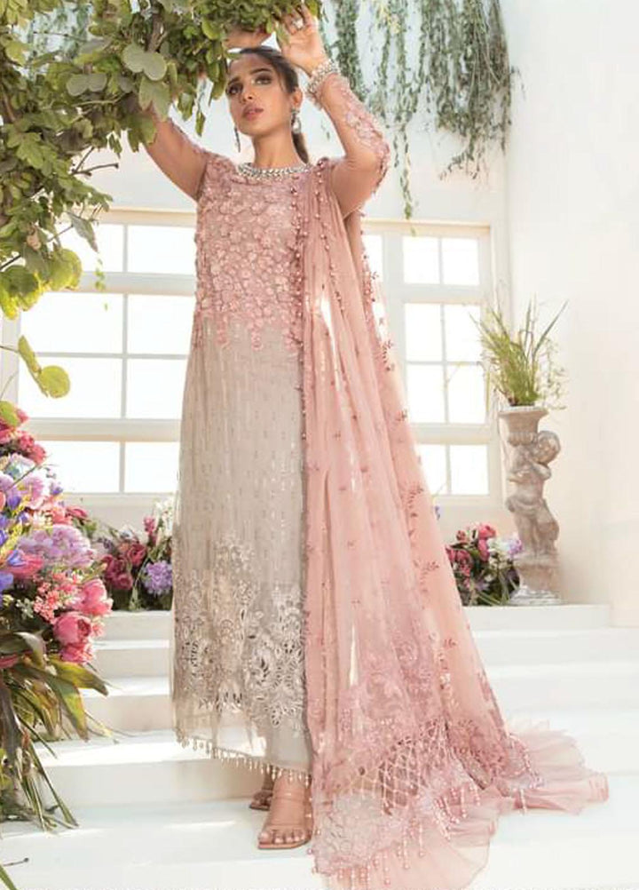 Mbroidered By Maria B Embroidered Organza Suits Unstitched 3 Piece MB21MB 01 - Eid Collection
