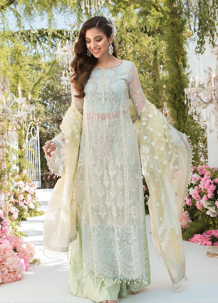 Mbroidered By Maria B Embroidered Organza Suits Unstitched 3 Piece MB21MB 02 - Eid Collection