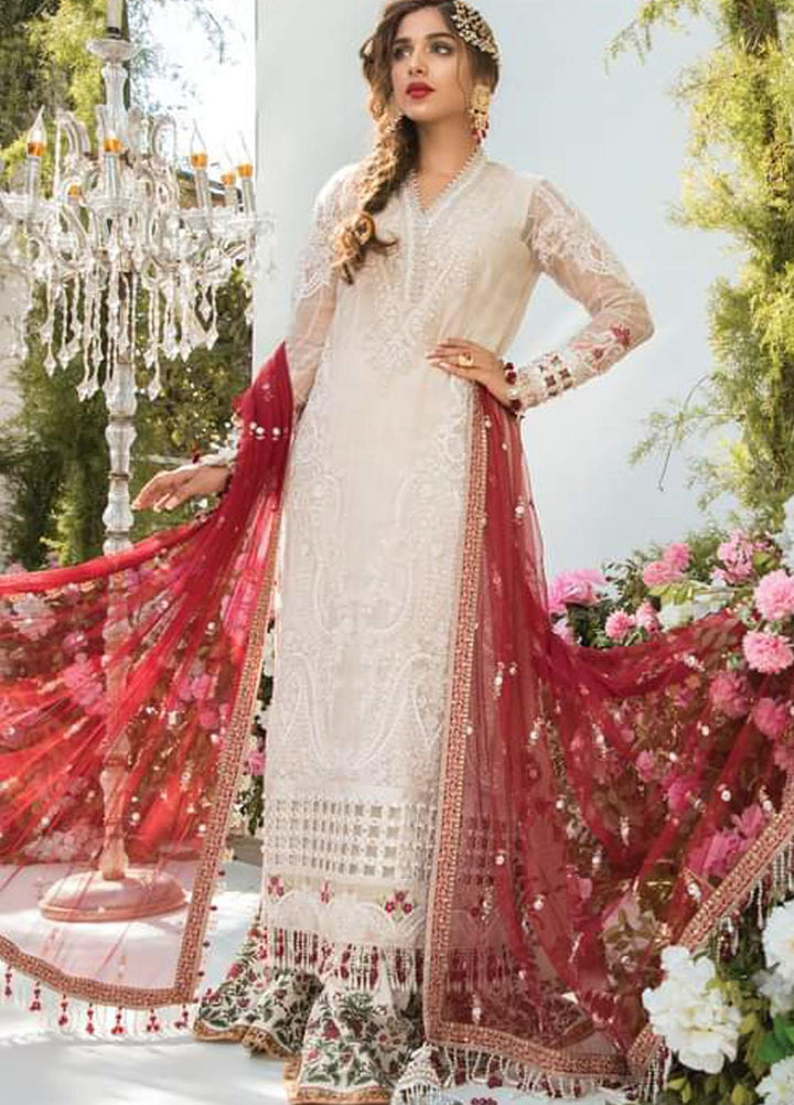Mbroidered By Maria B Embroidered Organza Suits Unstitched 3 Piece MB21MB 03 - Eid Collection
