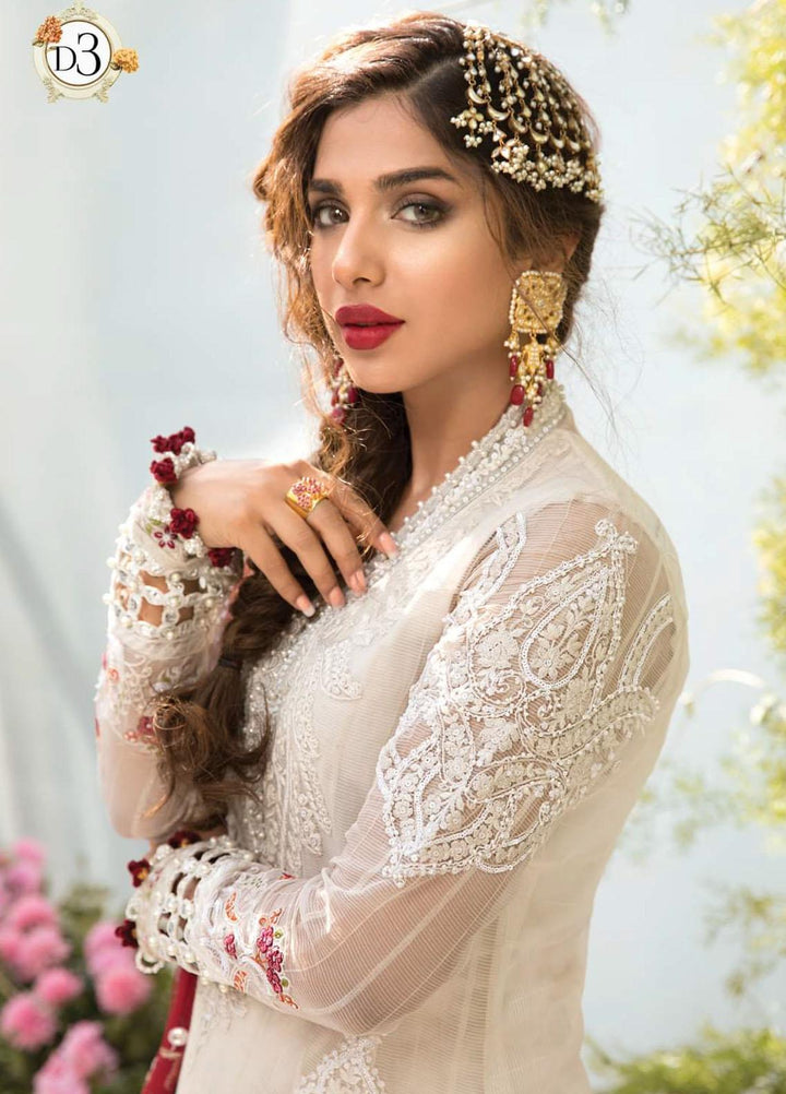 Mbroidered By Maria B Embroidered Organza Suits Unstitched 3 Piece MB21MB 03 - Eid Collection