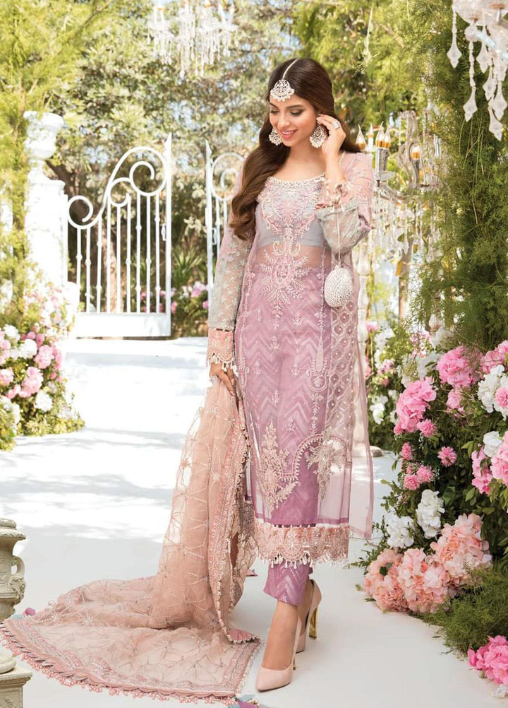 Mbroidered By Maria B Embroidered Organza Suits Unstitched 3 Piece MB21MB 05 - Eid Collection