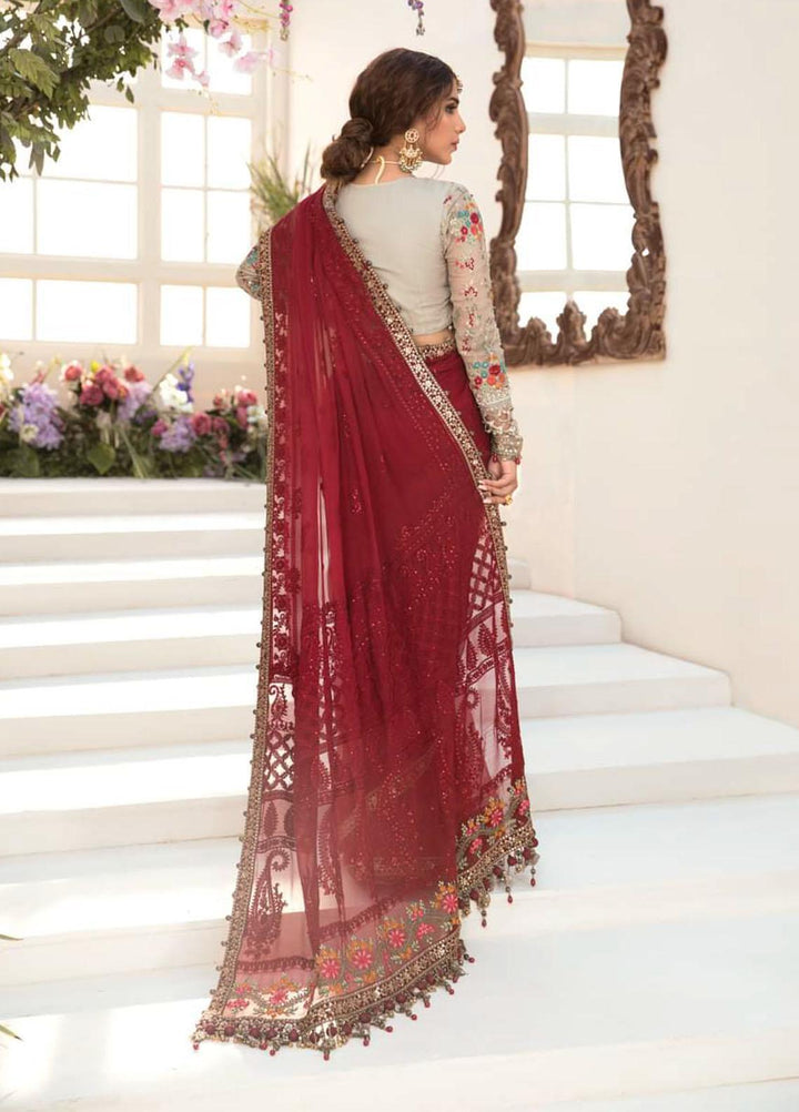 Mbroidered By Maria B Embroidered Chiffon Suits Unstitched 3 Piece MB21MB 07 - Eid Collection