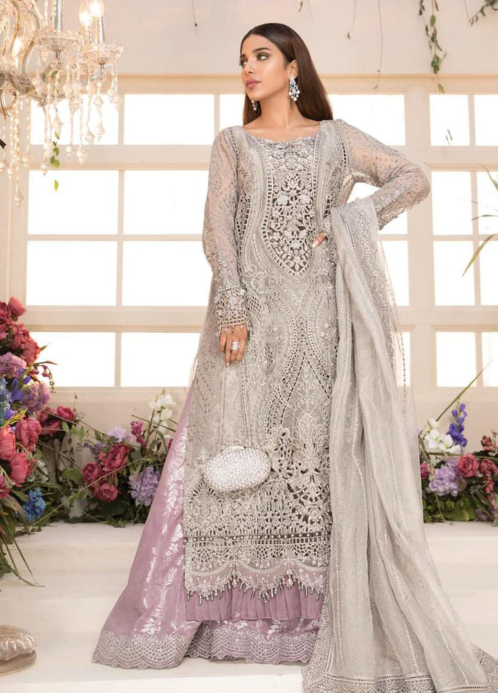 Mbroidered By Maria B Embroidered Organza Suits Unstitched 3 Piece MB21MB 08 - Eid Collection