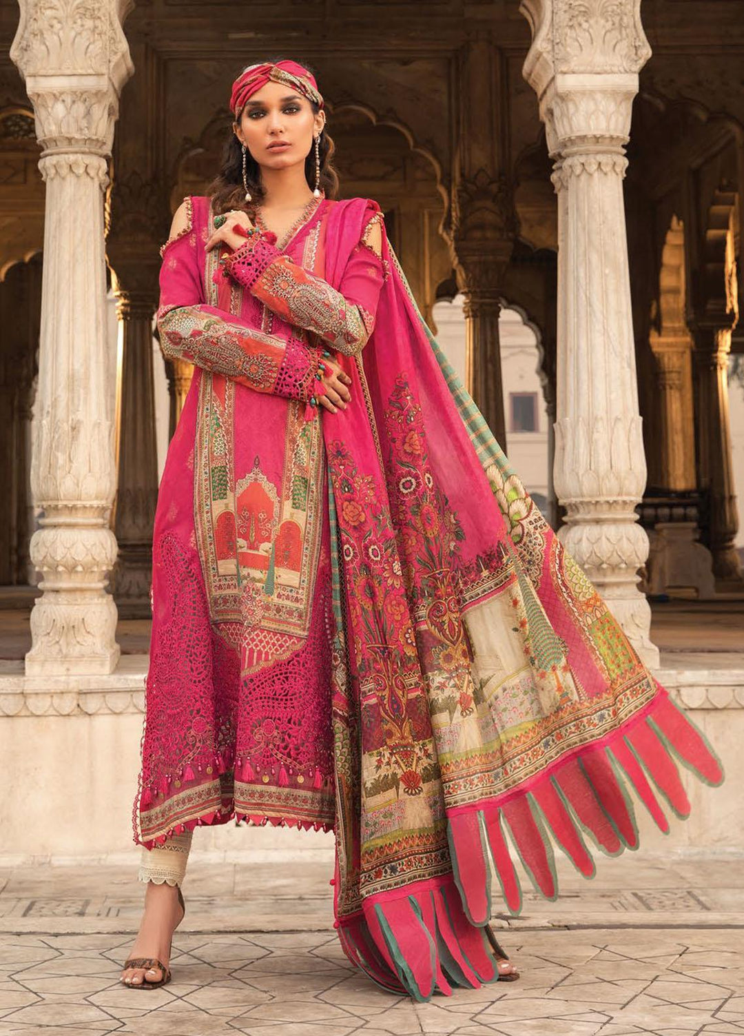 Mein Teri Aan By Maria B Embroidered Lawn Suits Unstitched 3 Piece MB22MT 13B - Summer Collection