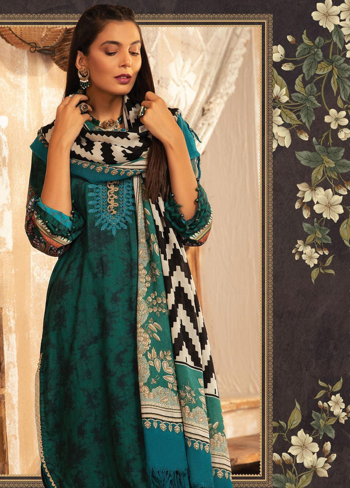 Maria B Embroidered Dobby Linen Suits Unstitched 3 Piece MB21PW 2-B - Winter Collection