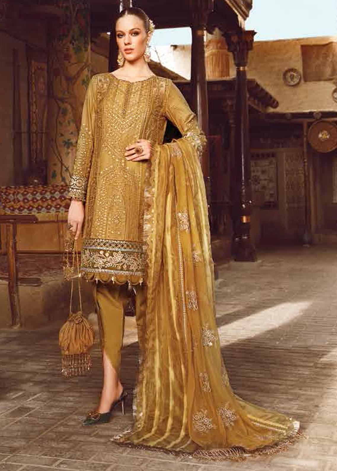 Voyage A Luxe By Maria B Embroidered Lawn Suits Unstitched 3 Piece MB23V 13A - Eid Collection