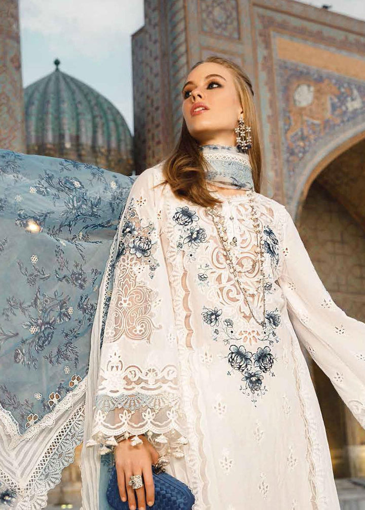 Voyage A Luxe By Maria B Embroidered Lawn Suits Unstitched 3 Piece MB23V 15A - Eid Collection