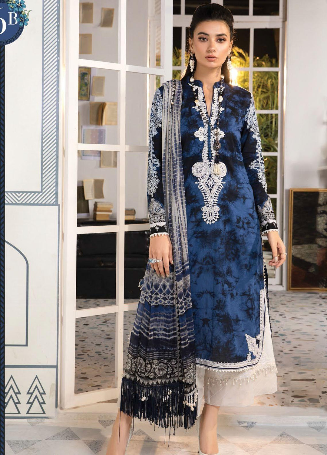 Mprints By Maria B Printed Lawn Suits Unstitched 3 Piece MB21-MP2 1106-B - Summer Collection