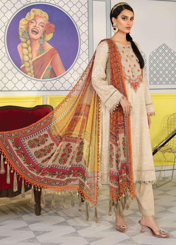 Mprints By Maria B Printed Lawn Suits Unstitched 3 Piece MB21-MP2 1111-A - Summer Collection