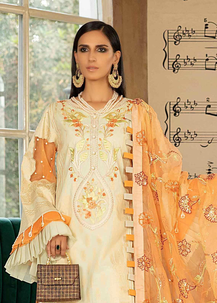 Marjaan By Sifona Embroidered Lawn Suits Unstitched 3 Piece SF21M 06 - Festive Collection