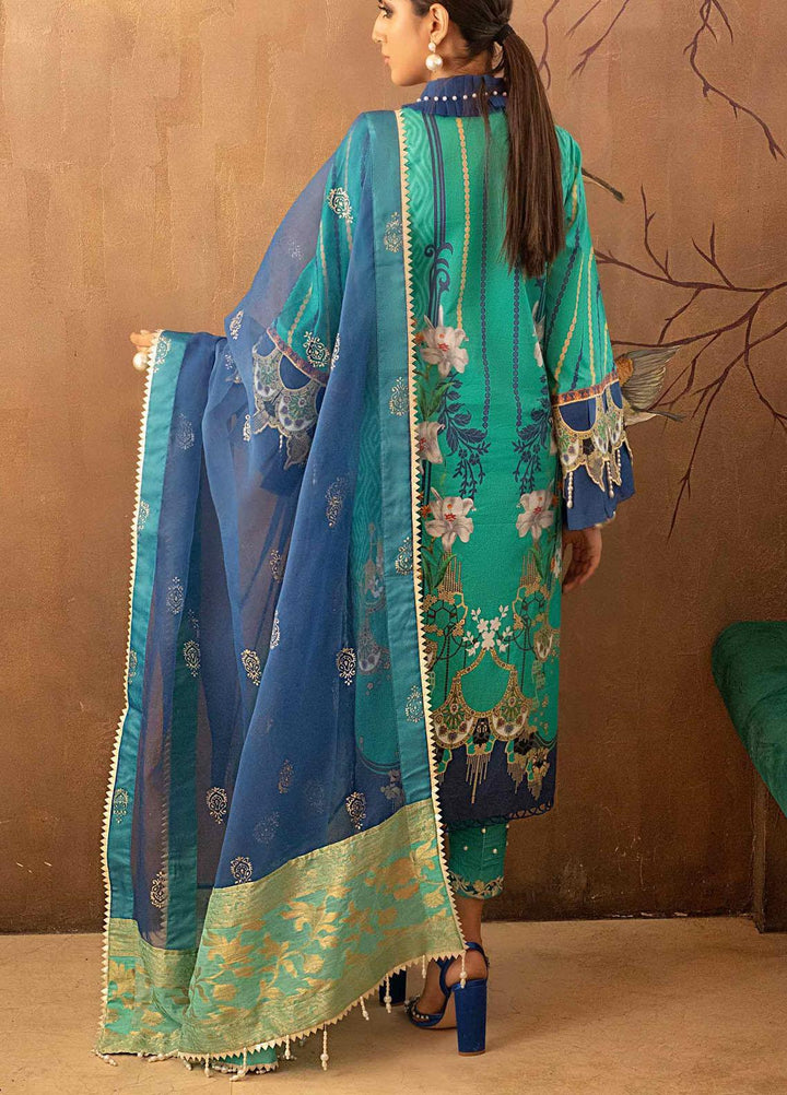 Marjaan By Sifona Embroidered Lawn Suits Unstitched 3 Piece SF21M 09 - Festive Collection