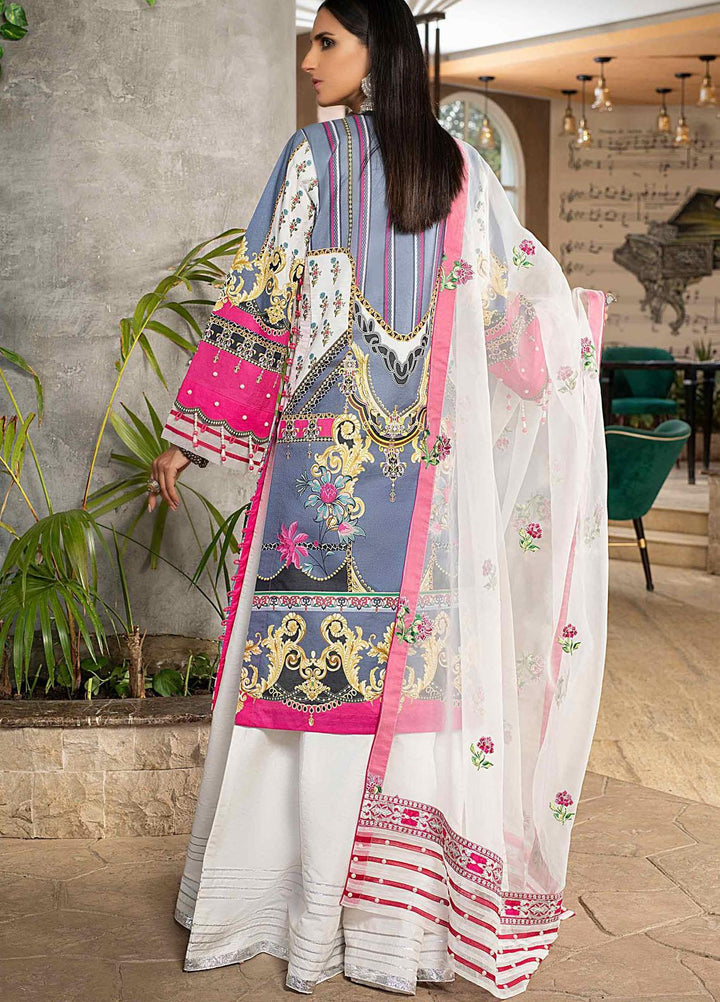Marjaan By Sifona Embroidered Lawn Suits Unstitched 3 Piece SF21M 10 - Festive Collection