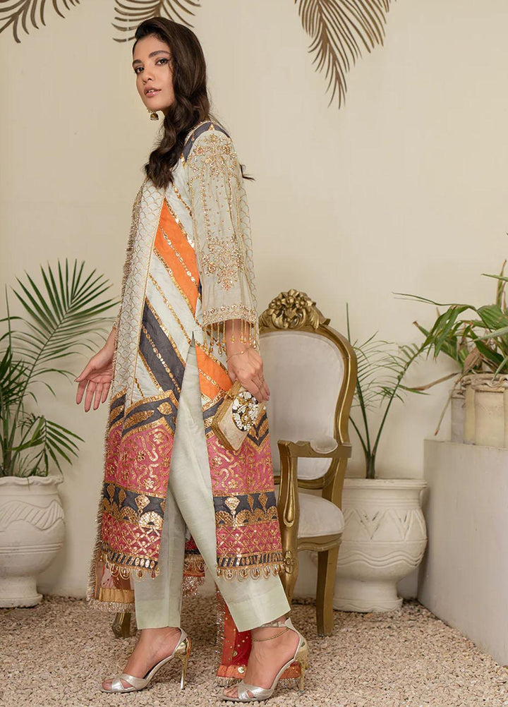 Maroon by Iqra Chaudhry Pret Embroidered Raw Silk 3 Piece Suit Carole