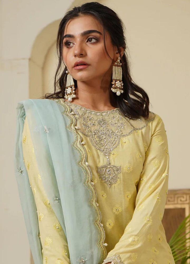 Maroon by Iqra Chaudhry Pret Embroidered Karandi 3 Piece Suit Classic Glam