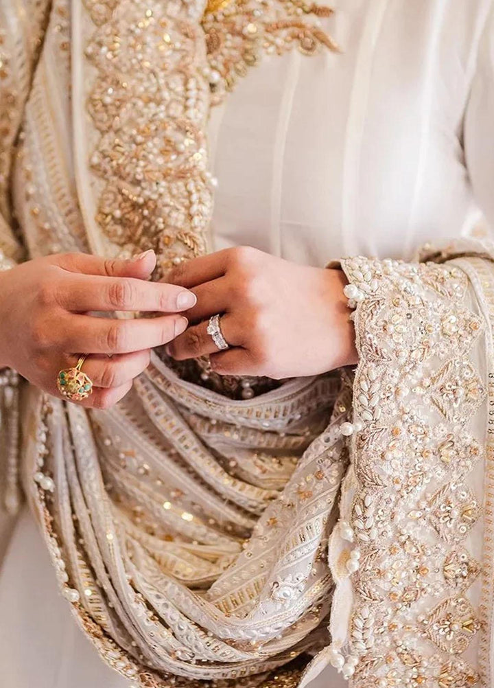 Maroon by Iqra Chaudhry Pret Embroidered Raw Silk 3 Piece Suit Dur-E- Shehwar