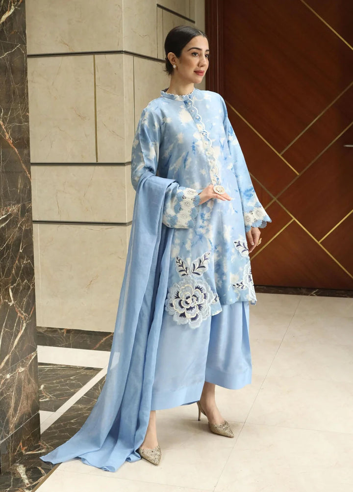 Maroon by Iqra Chaudhry Pret Embroidered Raw Silk 3 Piece Suit Skybelle