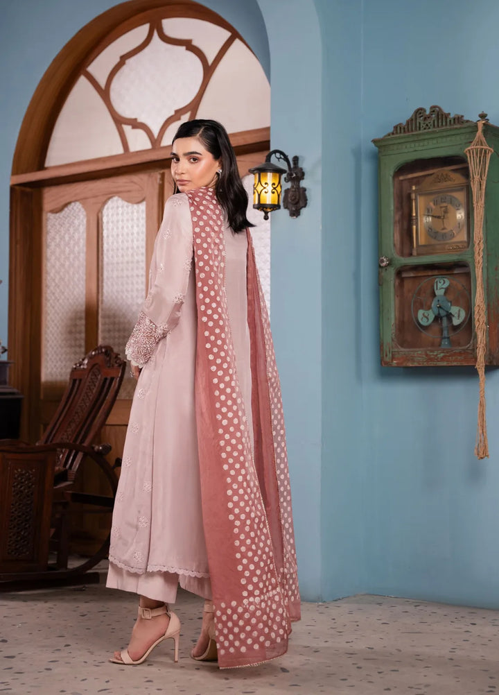 Maroon by Iqra Chaudhry Pret Embroidered Silk 3 Piece Suit Liana