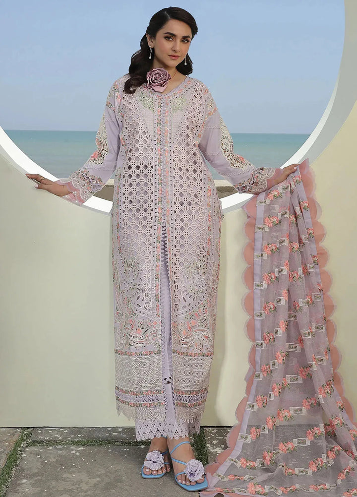 Maryam Hussain Embroidered Lawn Suit Unstitched 3 Piece MH24L D-04 Feroz - Luxury Collection