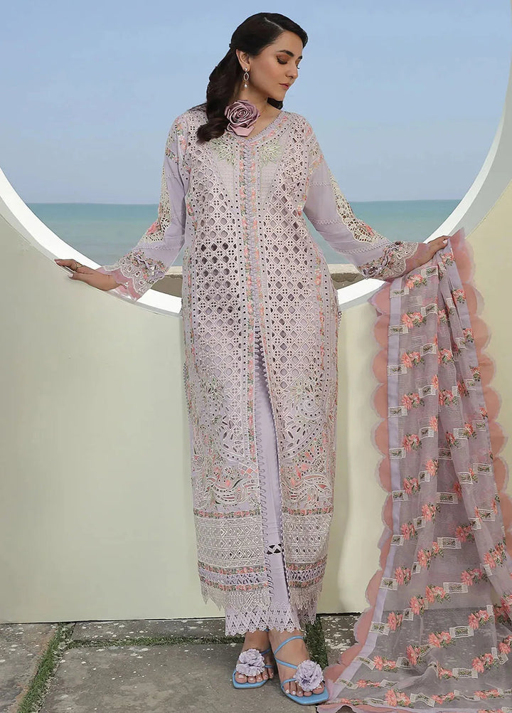 Maryam Hussain Embroidered Lawn Suit Unstitched 3 Piece MH24L D-04 Feroz - Luxury Collection