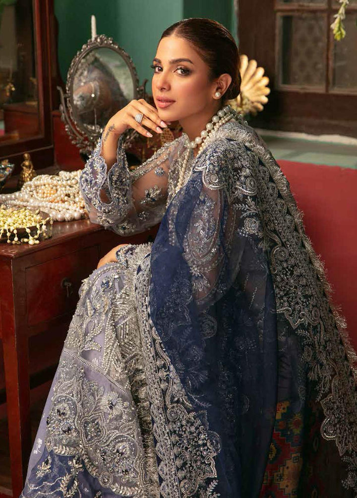 Gulaab By Maryam Hussain Embroidered Net Suits Unstitched 3 Piece MH22G CHANDNI - Wedding Collection