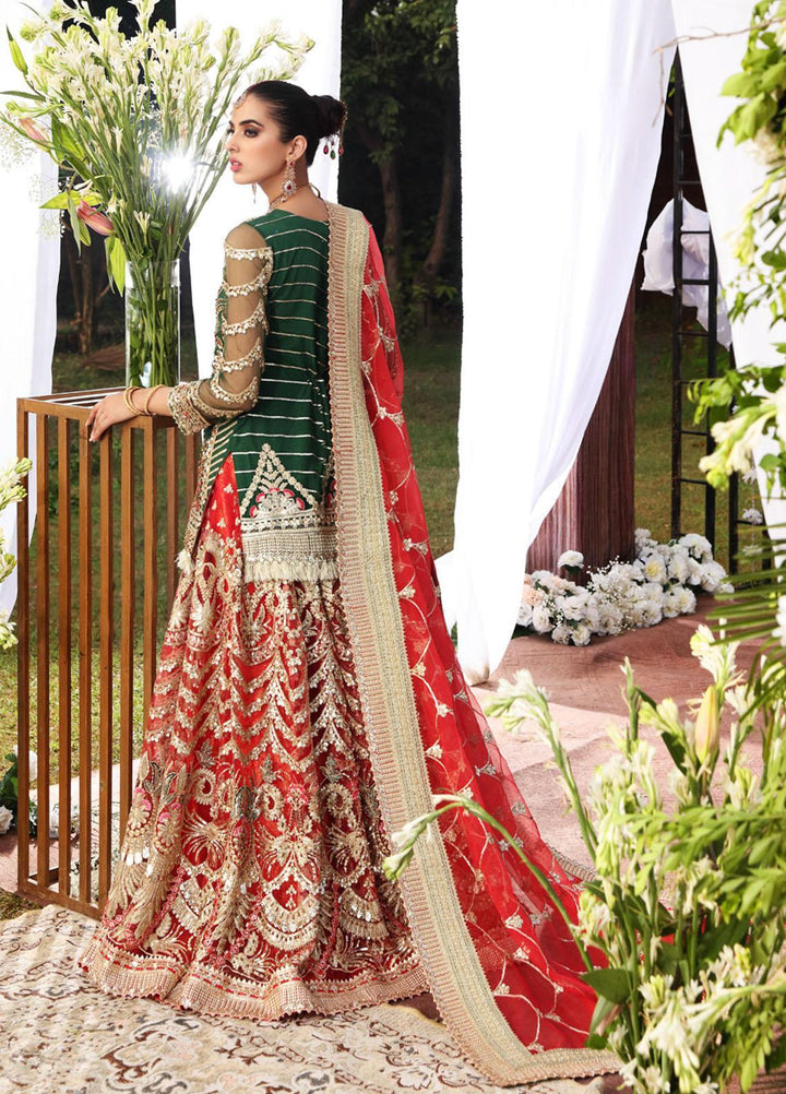 Maryum N Maria Embroidered Net Suits Unstitched 3 Piece MNM21B MBL-0008 Dreamy Wonder - Bridal Collection