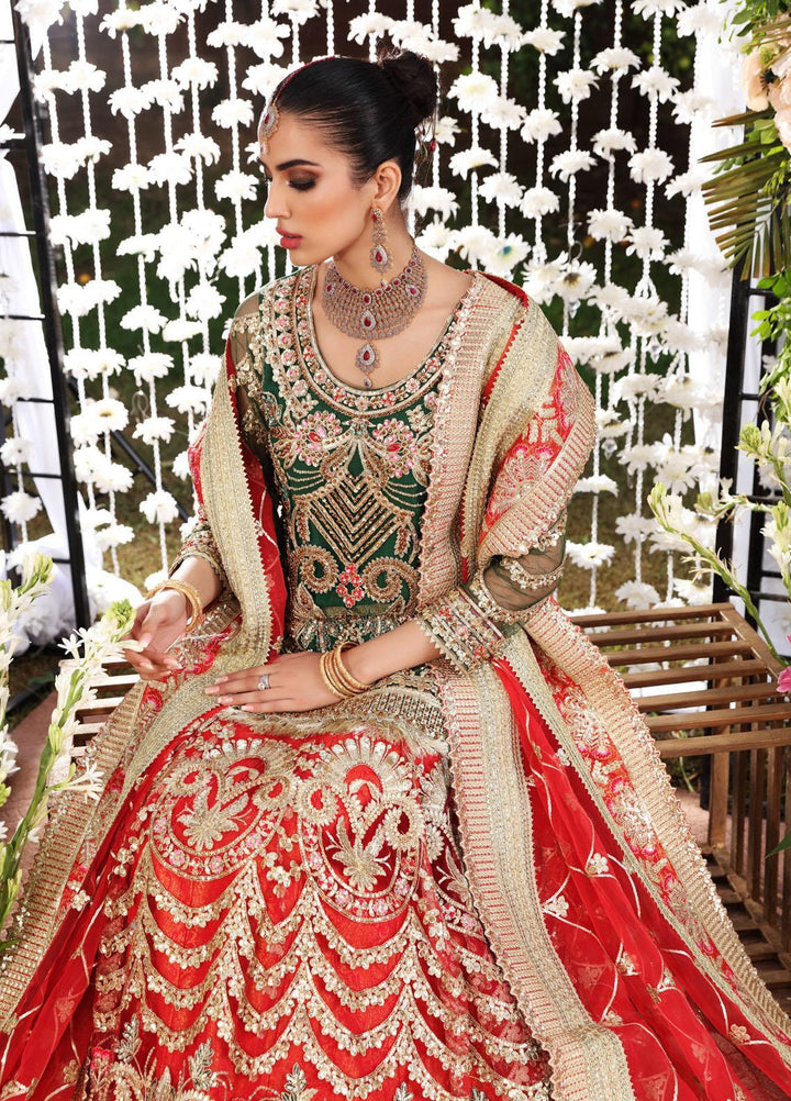 Maryum N Maria Embroidered Net Suits Unstitched 3 Piece MNM21B MBL-0008 Dreamy Wonder - Bridal Collection