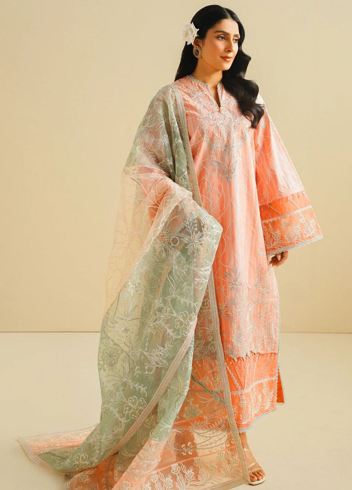 Maryum N Maria Embroidered Lawn Suit Unstitched 3 Piece MNM24E MS24583 Aiza - Eid Luxury Collection