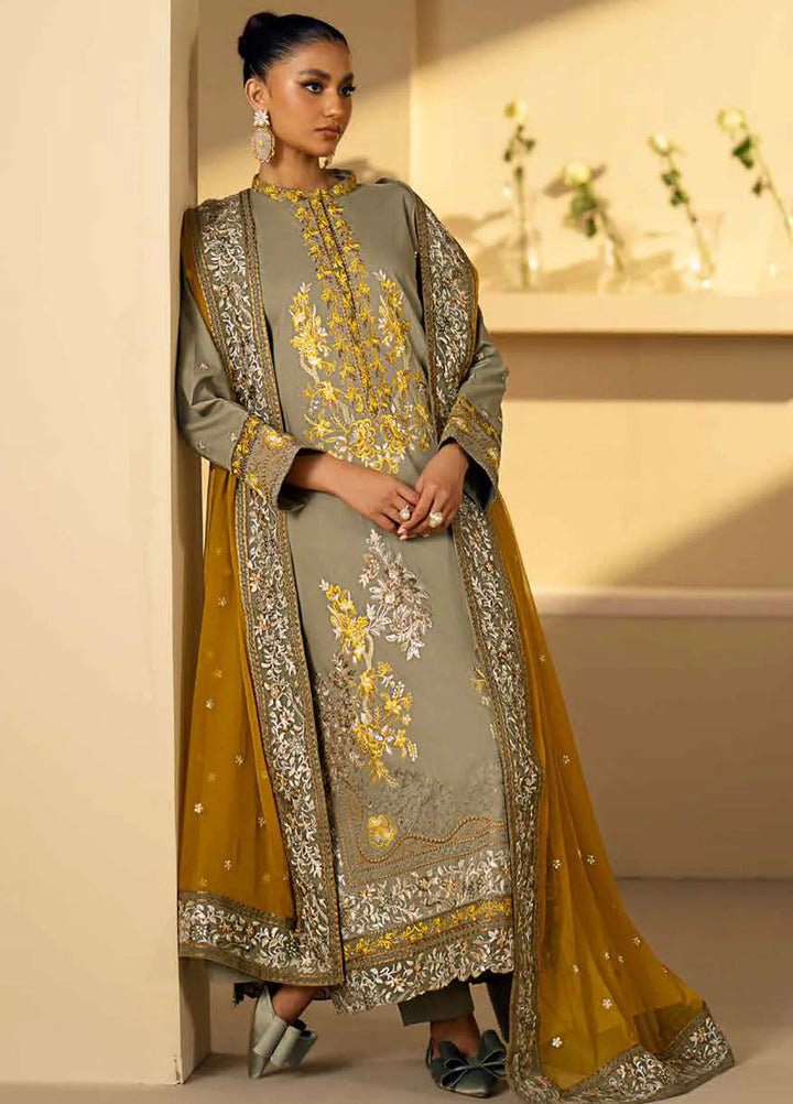 Maryum N Maria Embroidered Lawn Suit Unstitched 3 Piece MNM24EA Rada - Luxury Collection
