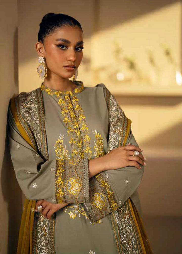 Maryum N Maria Embroidered Lawn Suit Unstitched 3 Piece MNM24EA Rada - Luxury Collection