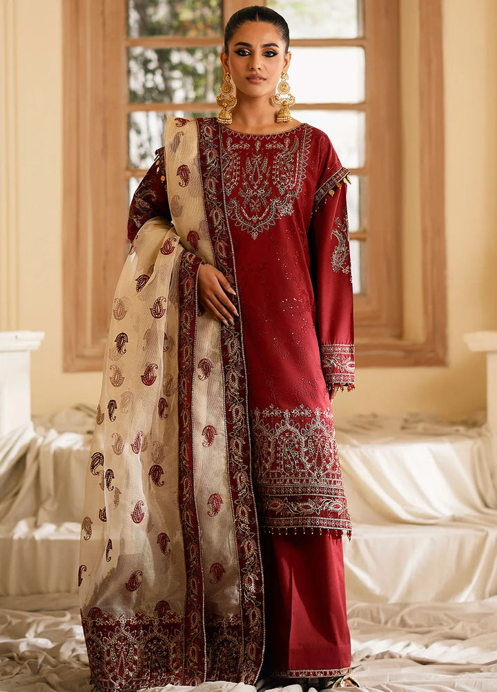 Maryum N Maria Embroidered Lawn Suit Unstitched 3 Piece MNM24EA2 MS24612 Mandisa - Festive Collection