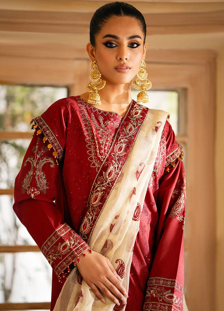 Maryum N Maria Embroidered Lawn Suit Unstitched 3 Piece MNM24EA2 MS24612 Mandisa - Festive Collection