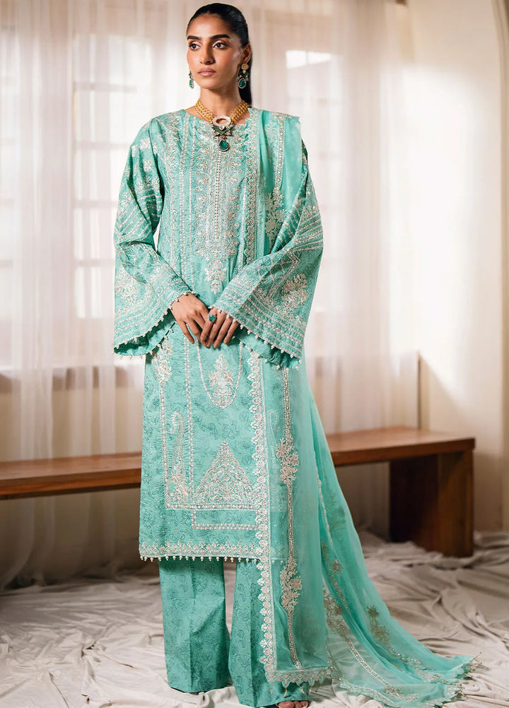 Maryum N Maria Embroidered Lawn Suit Unstitched 3 Piece MNM24EA2 MS24615 Salma - Festive Collection