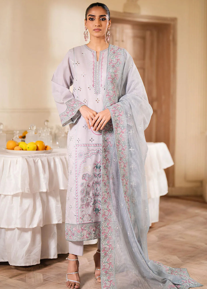 Maryum N Maria Embroidered Lawn Suit Unstitched 3 Piece MNM24EA2 MS24618 Sekhmet - Festive Collection