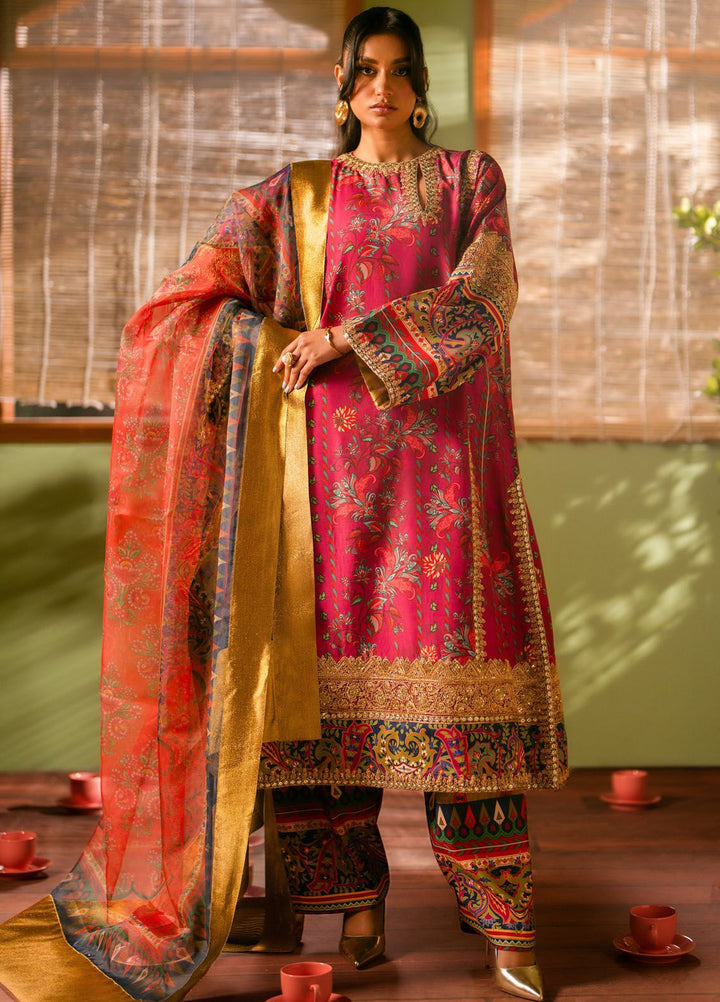 Maryum N Maria Embroidered Lawn Suit Unstitched 3 Piece MNM24LL2 MS24572 Tefnut - Luxury Summer Collection