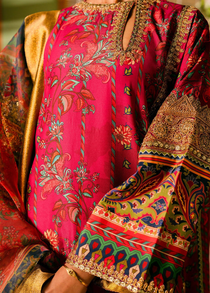 Maryum N Maria Embroidered Lawn Suit Unstitched 3 Piece MNM24LL2 MS24572 Tefnut - Luxury Summer Collection