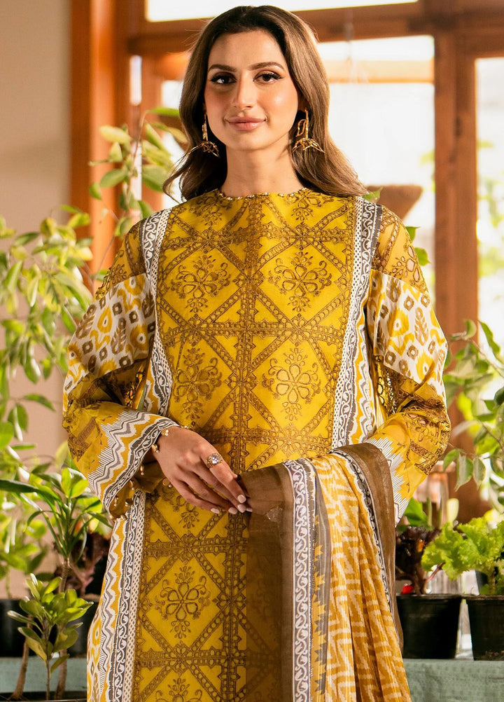 Maryum N Maria Embroidered Lawn Suit Unstitched 3 Piece MNM24LL2 MS24576 Layla - Luxury Summer Collection