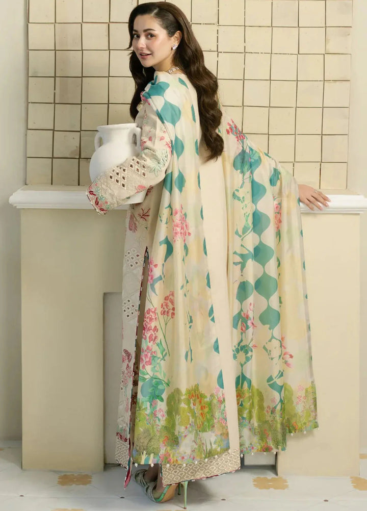 Maryum N Maria Embroidered Lawn Suit Unstitched 3 Piece MNM25LL MS50109 Aeisha - Summer Collection