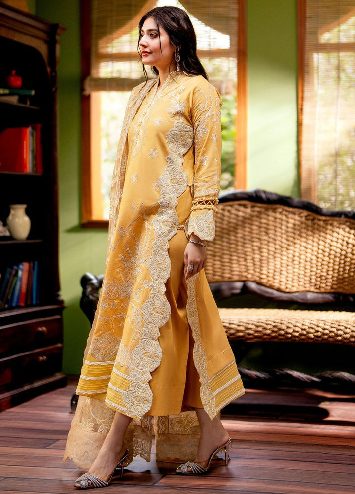 Maryum N Maria Embroidered Lawn Suits Unstitched 3 Piece MNM24LL MS24-553 Lamya - Summer Collection