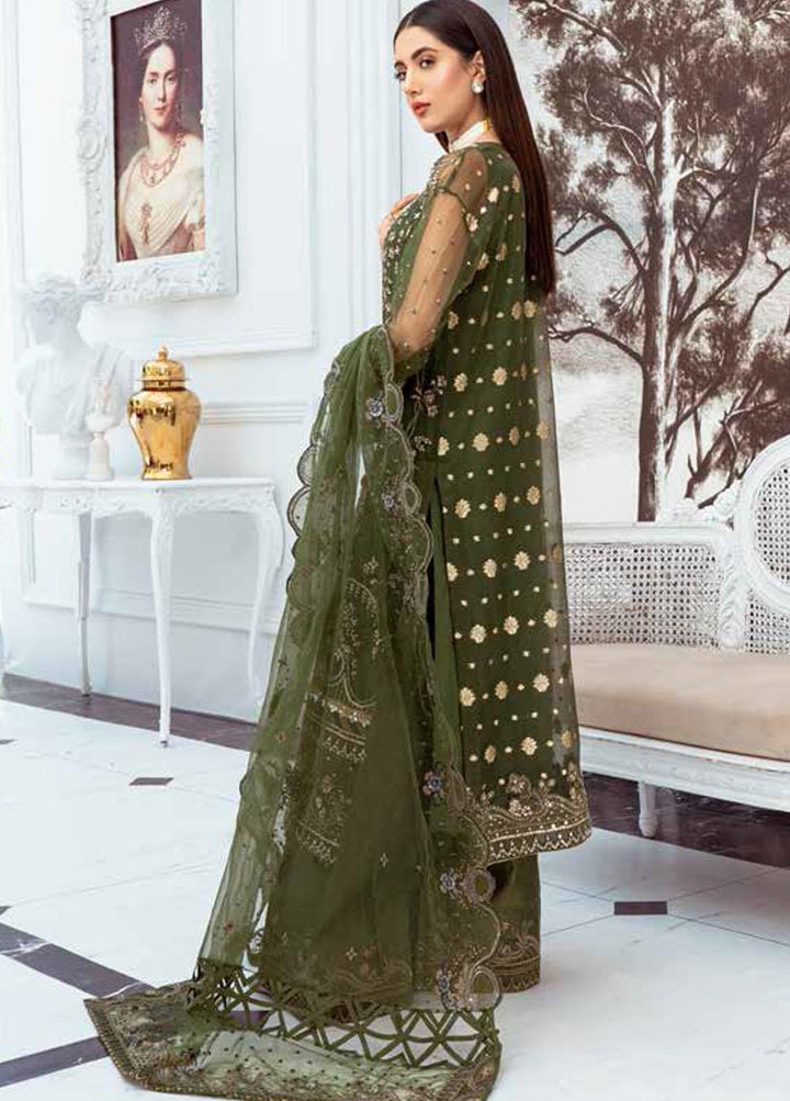 Luminious By Maryum N Maria Embroidered Organza Suits Unstitched 3 Piece MNM22LP MFD 81 AZBANA - Premium Collection