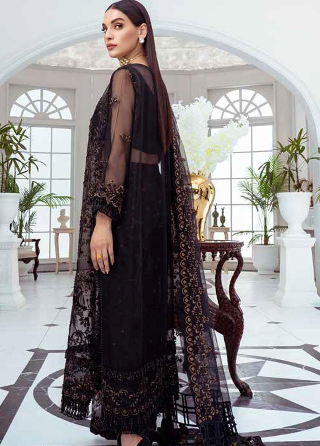 Luminious By Maryum N Maria Embroidered Organza Suits Unstitched 3 Piece MNM22LP MFD 84 GULRANG - Premium Collection