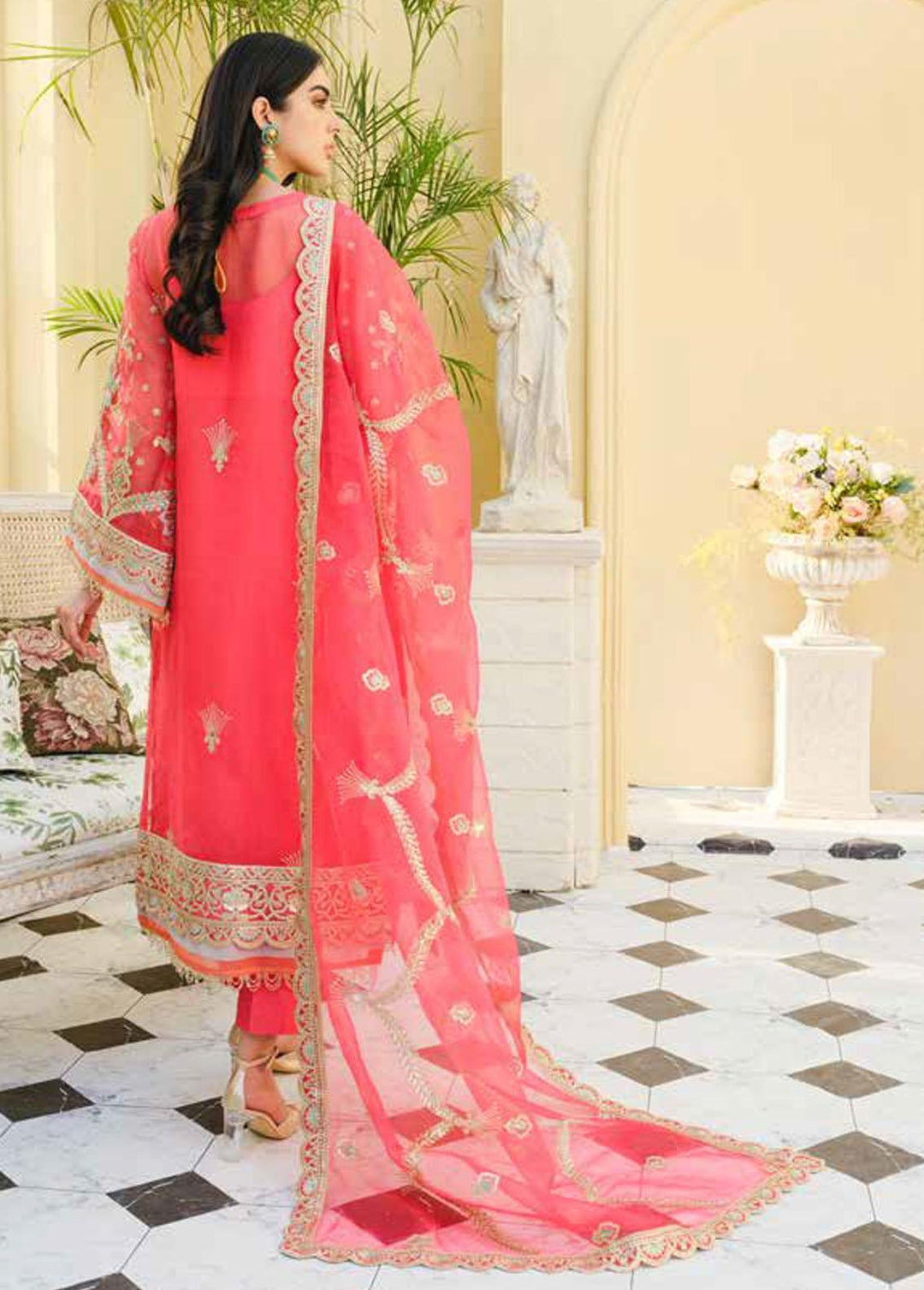 Maryum N Maria Embroidered Organza Suits Unstitched 3 Piece  MNM22L MFD-0066 PASSION FLING - Luxury Collection