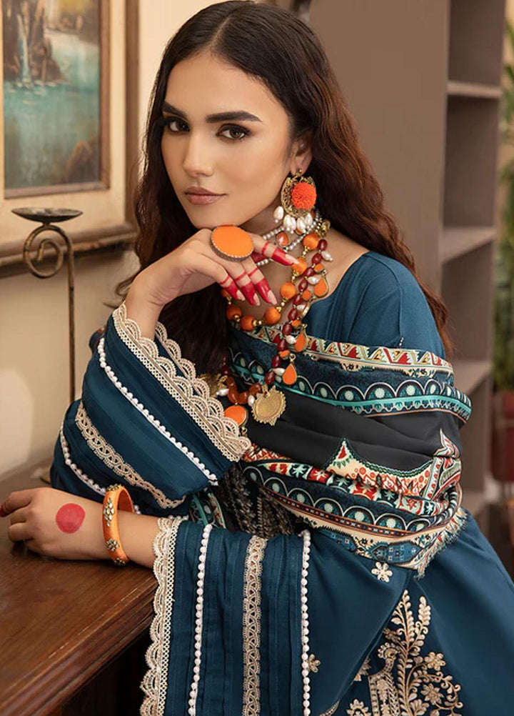 Masakali By Mahnur Embroidered Crepe Suits Unstitched 3 Piece MN23MSK D-01 B - Winter Collection