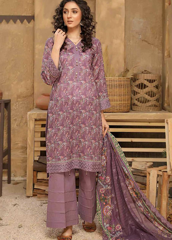 Mashal by Riaz Arts Embroidered Lawn Suits Unstitched 3 Piece RA21MH ML-02 - Summer Collection